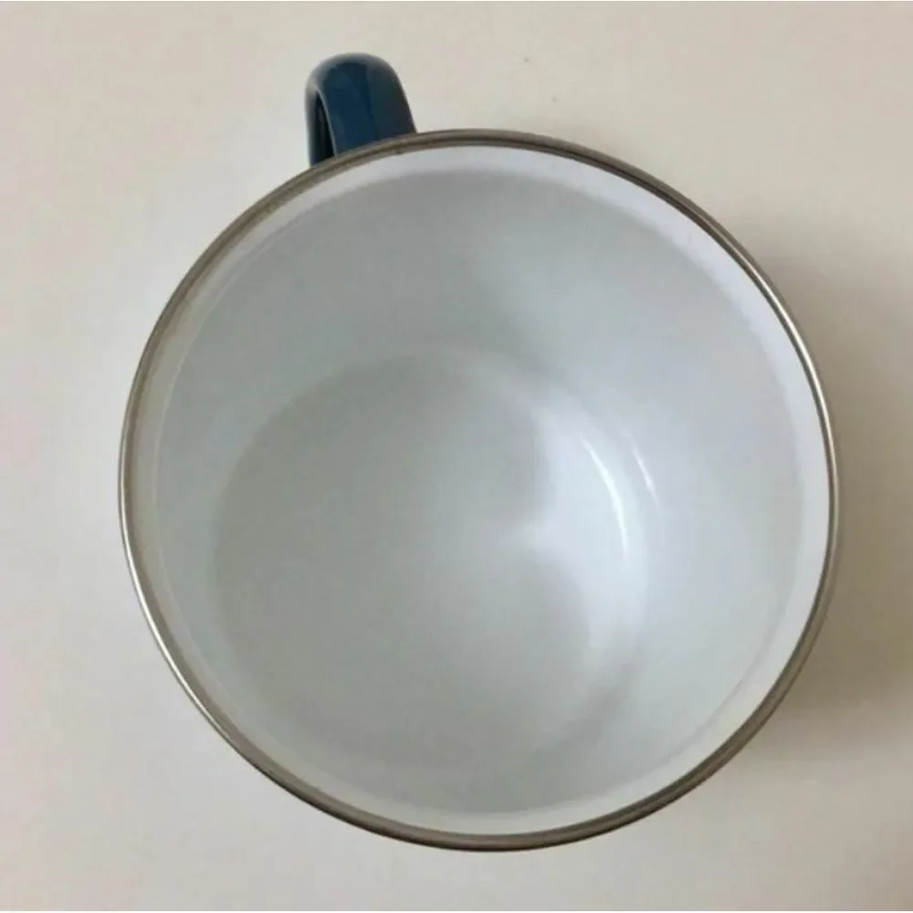 Coffee Mug Camping Retro Tin Enamel - Adam -